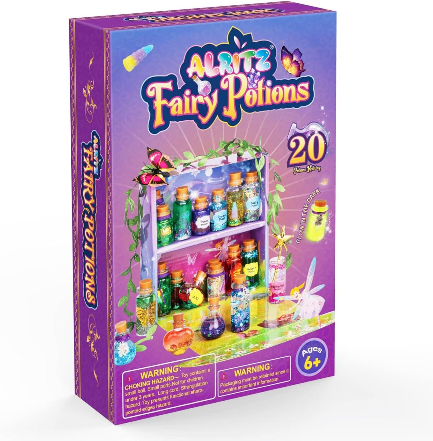 Fairy Mixies Potion Kits for Kids, 20 Bottles Magic DIY Mixies Potions, Christmas Decorations Families Party Ornaments Creative Crafts Toys Gifts for Girls and Boys Ages 6 7 8 9 10 11+